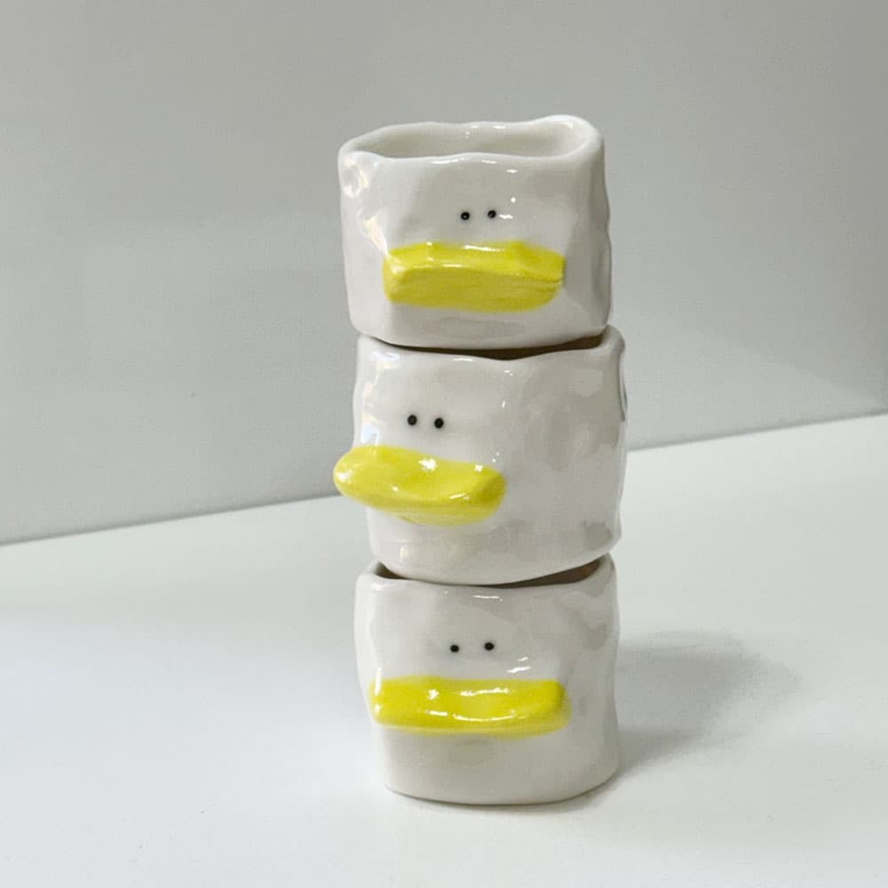 [G.pottery] 입큰오리 세라믹 술잔 