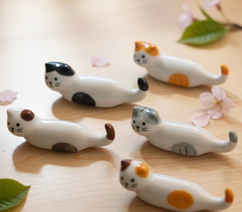 [키친스퀘어] 야옹 고양이 젓가락 받침대 수저받침