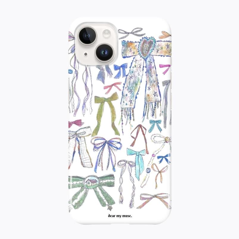 [디어마이뮤즈] ribbon glossy hard case