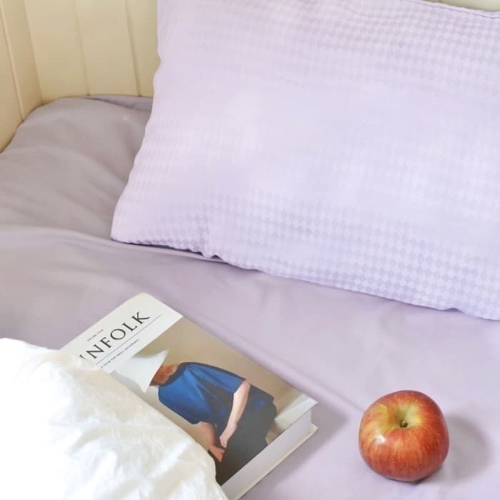 [마스준] Argyle pillow cover purple [50x70]