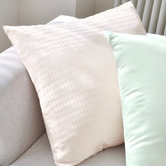 [마스준] Argyle cushion cover ivory [50x50]