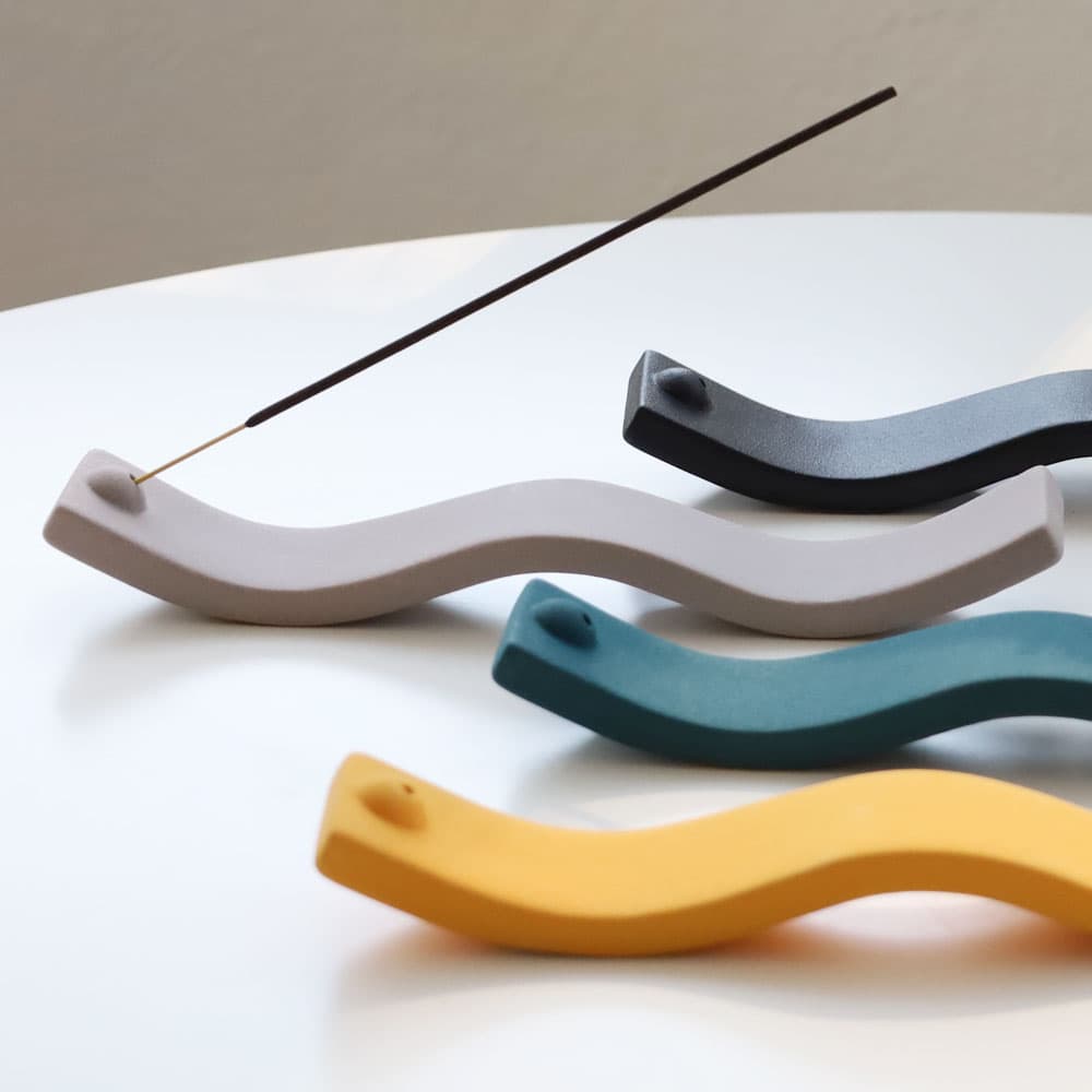 [비욘드비] 웨이브 세라믹 인센스홀더 4color