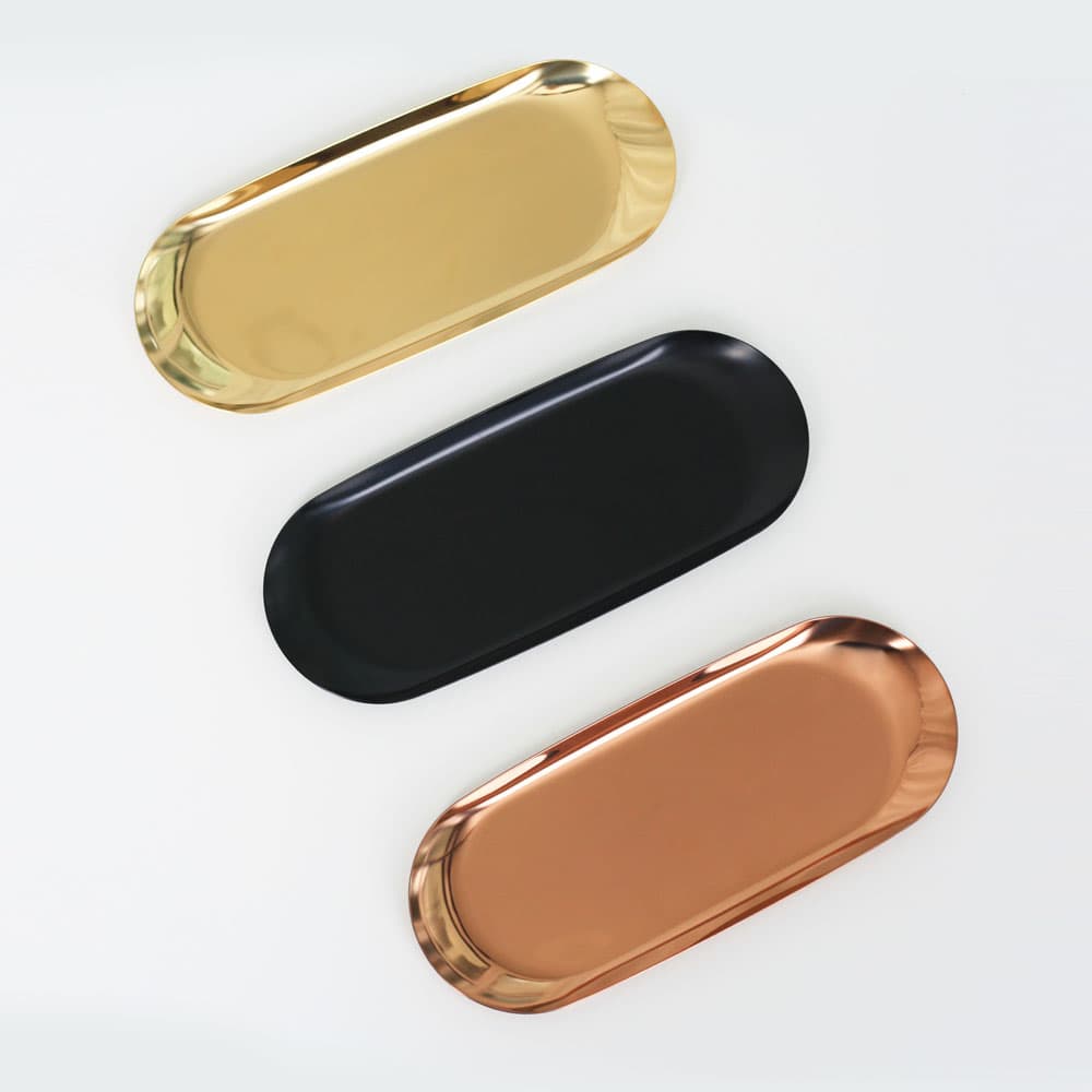 [비욘드비] 타원 메탈 트레이 3color