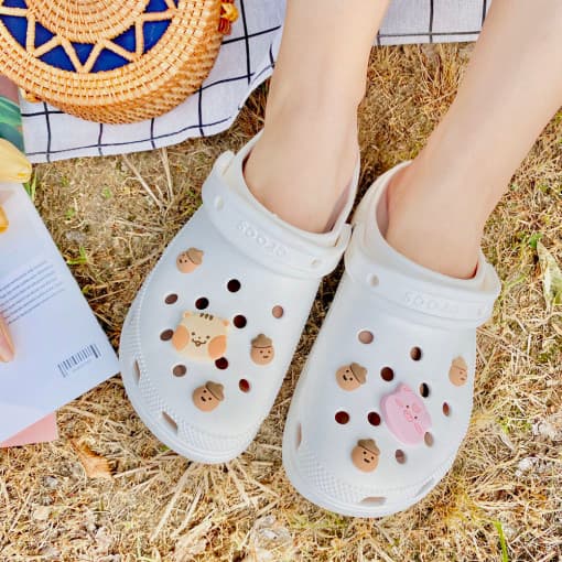 [람찌네소품샵] 람찌 / 꾸이꾸 / 도토리 크록스 지비츠 실리콘참