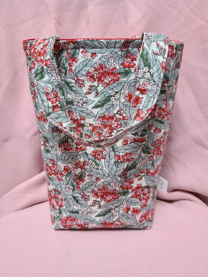 [kiki핸드메이드] 🌸봄바람🌸 붉은 꽃 가득 가방