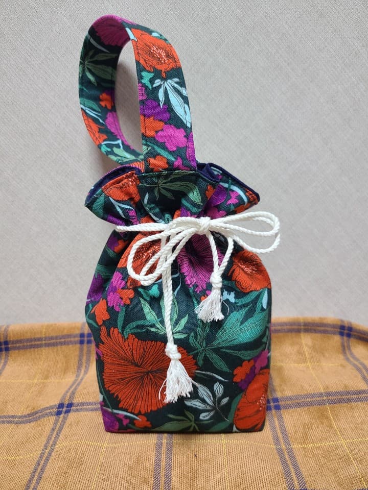 [kiki핸드메이드] 🌺양귀비 미니 복주머니 가방🌺