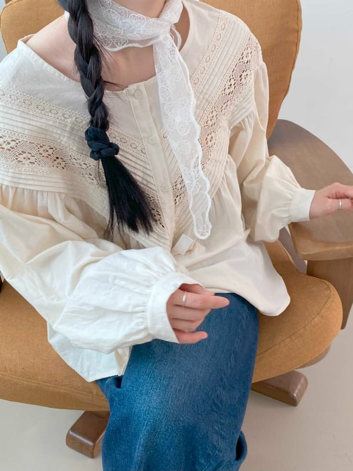 [NUE] 레이스패턴스카프/두건
