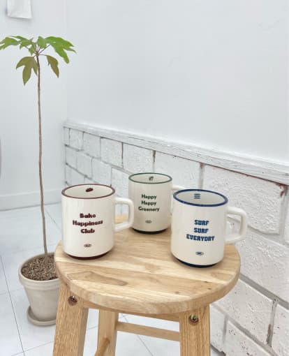 [스튜디오 지놀] Happiness mug 3종