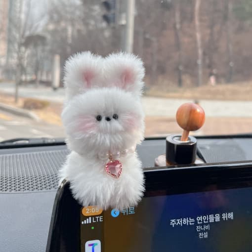 [로더스튜디오] 모루인형 차량용인형 룸미러 자동차 와이퍼 내비게이션