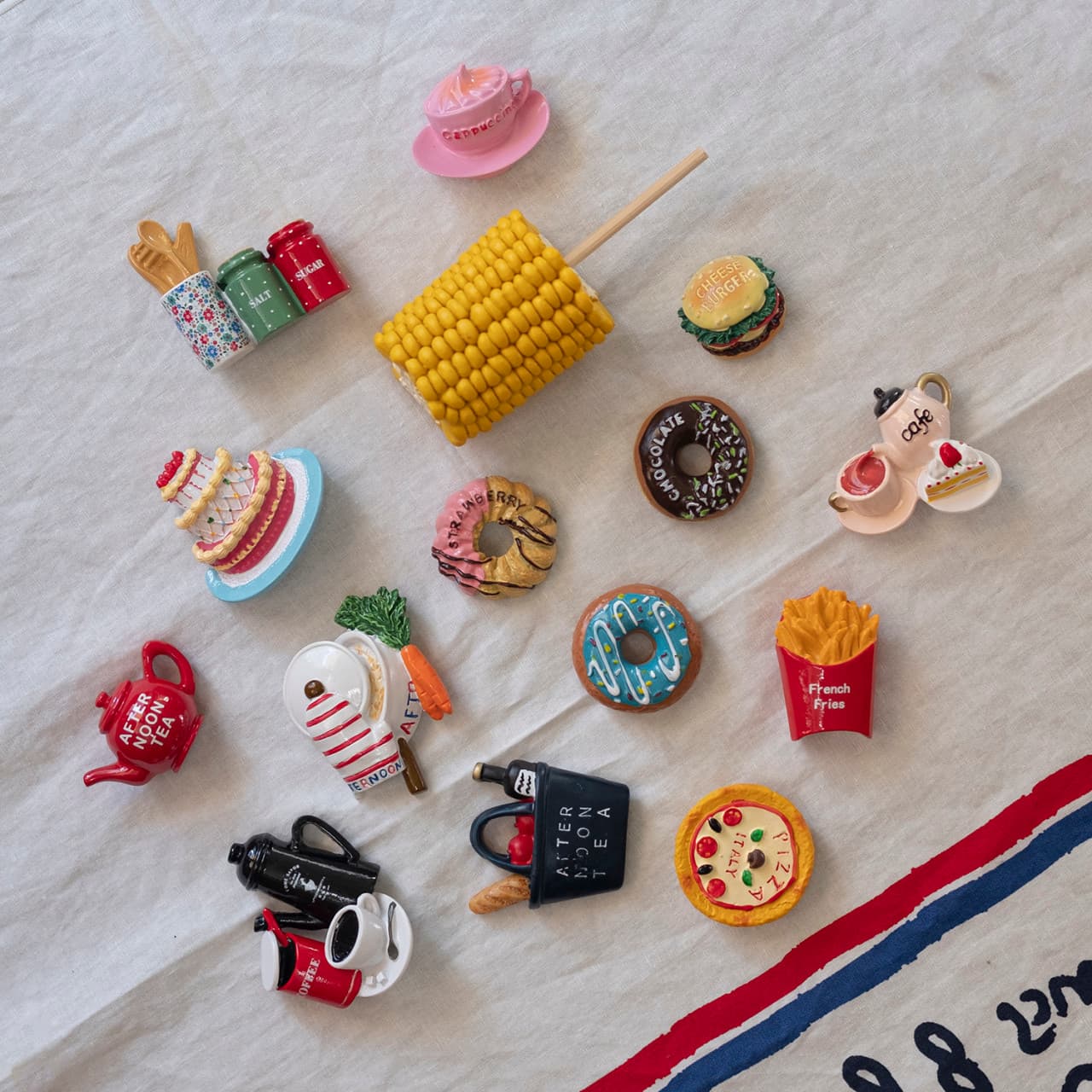 [키친스퀘어]빈티지 파티 데코 냉장고 자석 21종 인테리어 마그넷