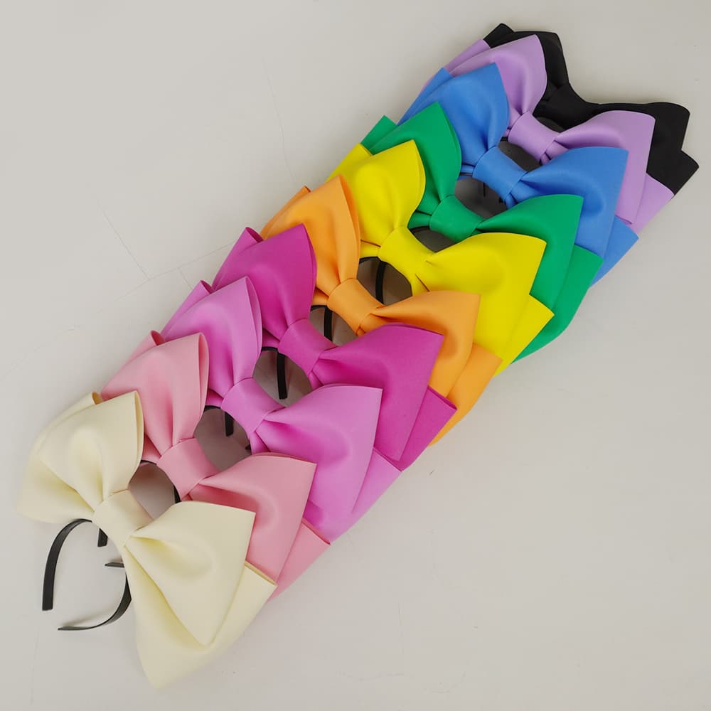 [필레오]왕 리본 파티 소품 단체 머리띠 10color [인생네컷 놀이공원 대왕 귀여운 생일 체육대회 주인공 졸업 사진 헤어밴드]