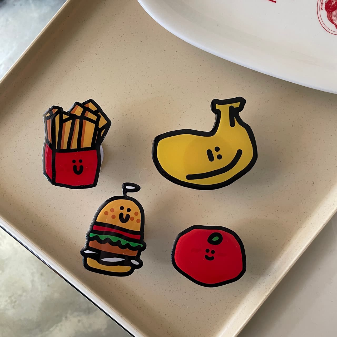 [키친스퀘어] 딜리셔스 아크릴 그립톡 스마트톡