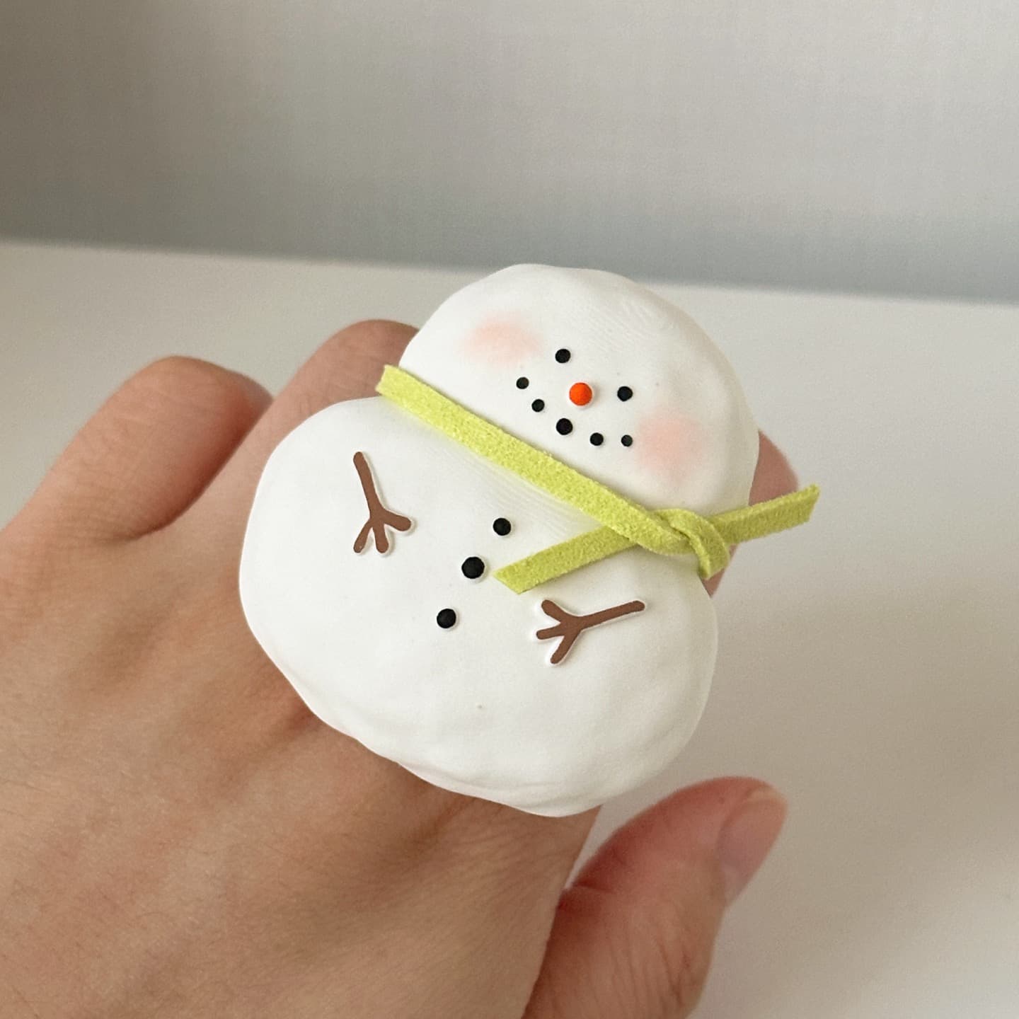 눈사람 2D 석고 방향제