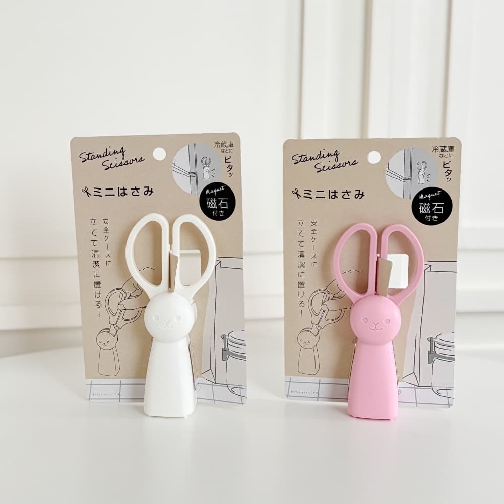[옐로맨션] 일본정품 마그넷 미니 토끼 가위 케이스포함