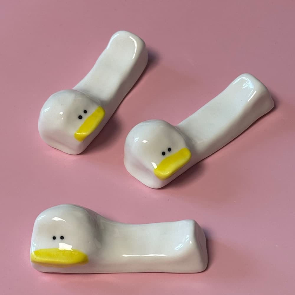 [G.pottery] 입큰오리 수저받침 
