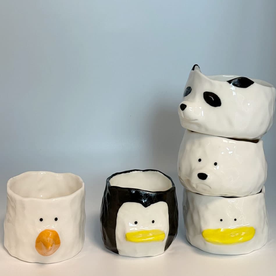 [g.pottery]동물친구들 요거트볼