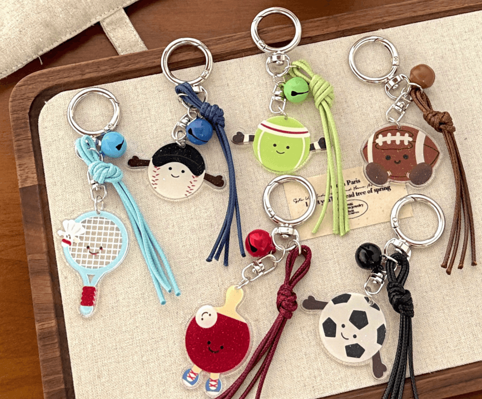 스포츠아크릴 열쇠고리 
