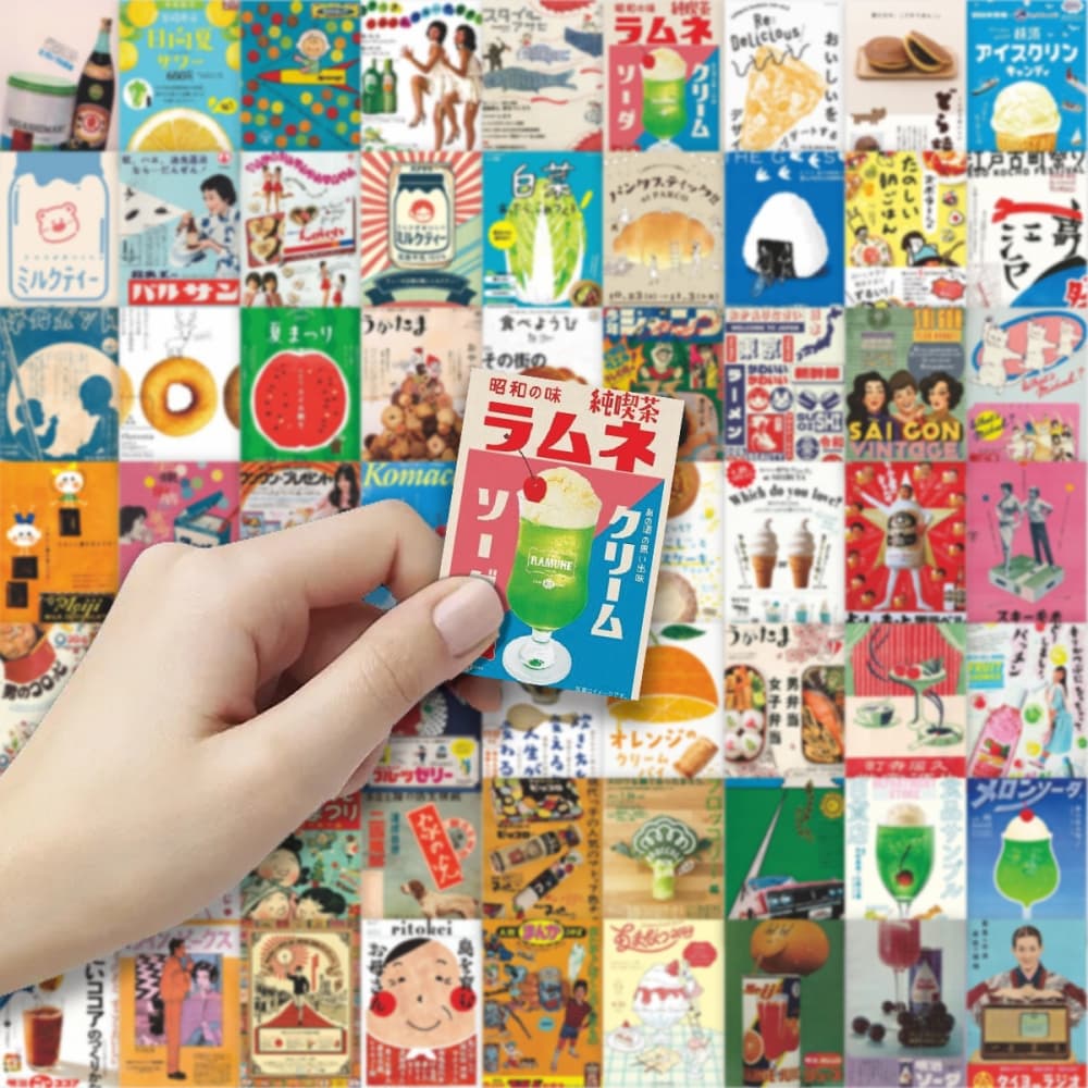 [옐로맨션] 재팬스타일 조각스티커(66pcs)