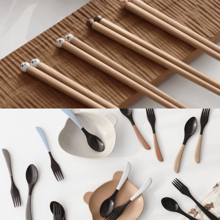 깜짝할인 [주주브] 옻칠포크&젓가락 / 67번 SET
