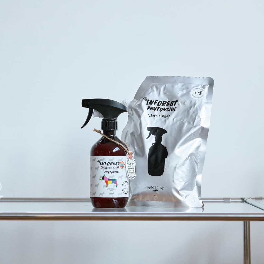 인포레스트 피톤치드 더펫 탈취제 리필팩1000ml 천연 탈취제