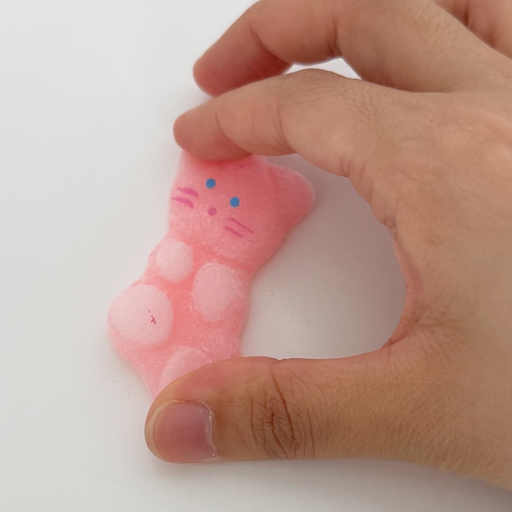 [필레오] 미니 고양이 말랑이 슬랑이 스퀴시 촉감놀이 랜덤 키링 [스트레스 해소 볼 귀여운 동물 캐릭터 말랑말랑 꾹꾹이 손 장난감 감각놀이 파우치 백꾸 귀여운 소품]