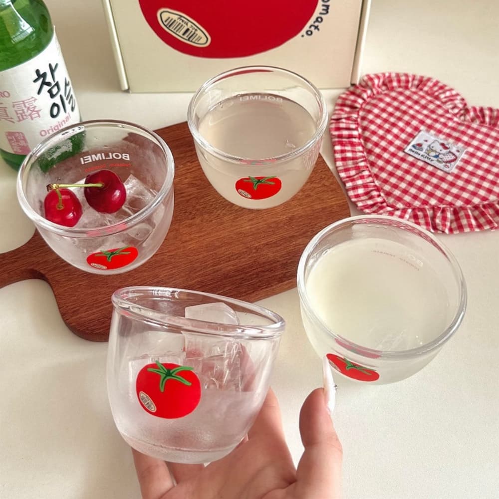 [옐로맨션] 토마토 쁘띠 글라스볼 4종세트
