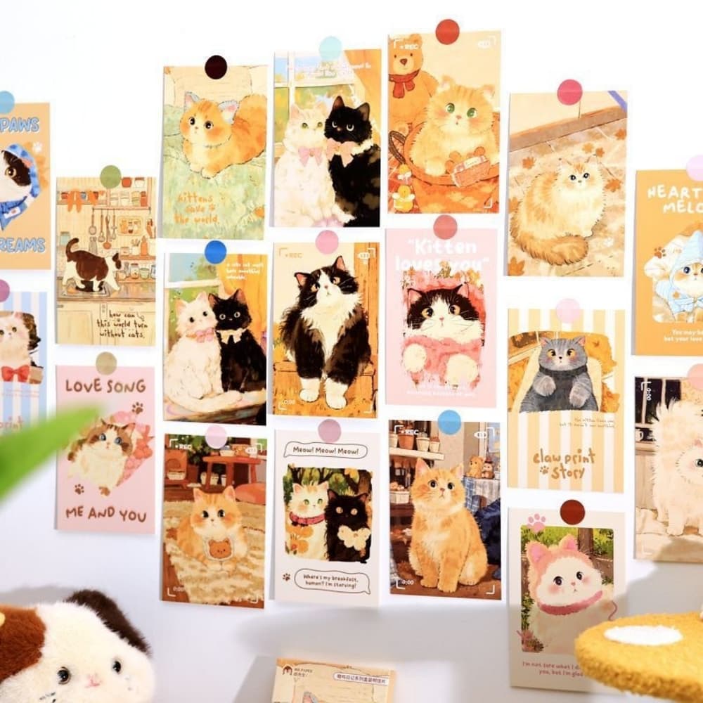 [옐로맨션] 일러스트 고양이 엽서세트 (30매)