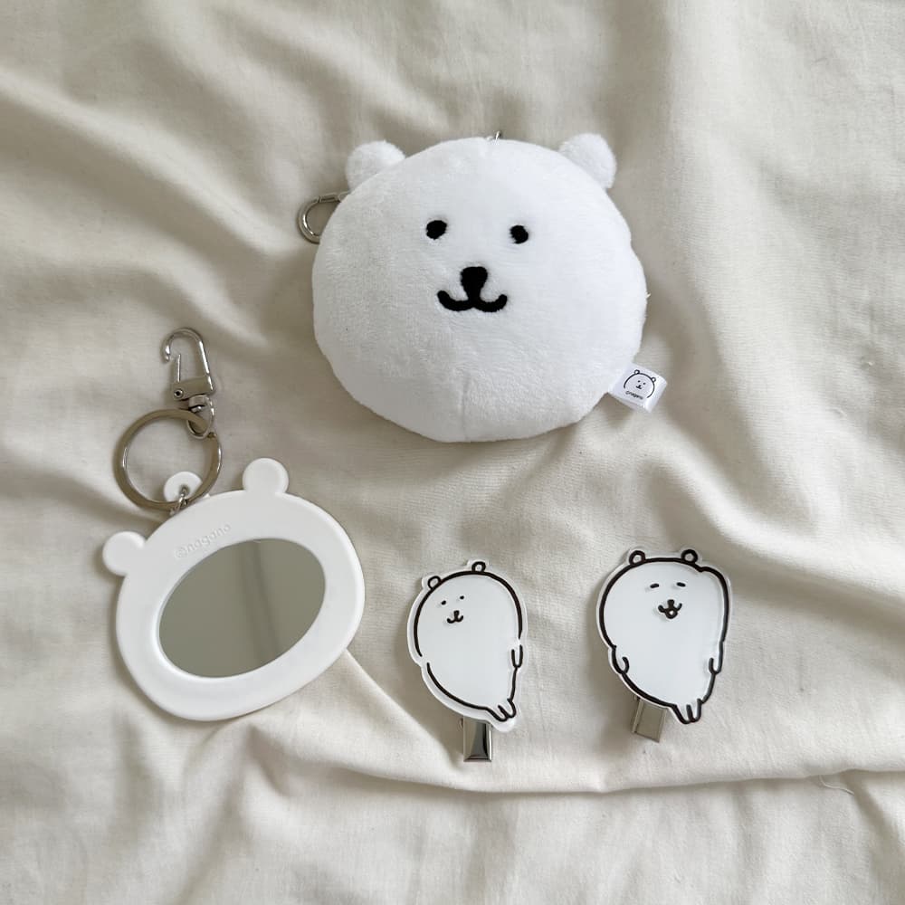 [필레오] 농담곰 담곰이 얼굴 휴대용 미니 손 거울 키링 [귀여운 곰 캐릭터 정품 굿즈 미러 가방 가방에다는 백팩 백꾸 파우치]
