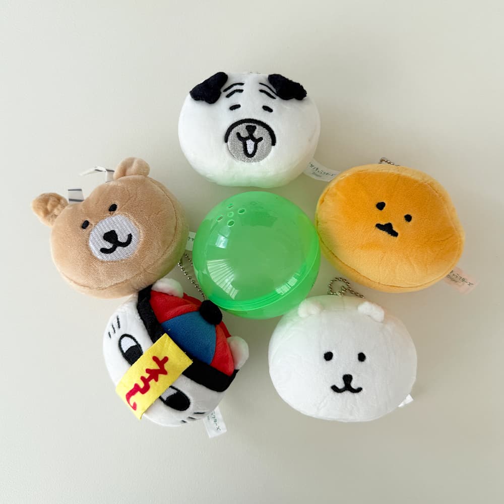 [필레오] 나가노 농담곰 담곰이 모찌 랜덤 뽑기 캡슐 인형 키링 5종 [퍼그씨 두더지고로케 토이 가방 파우치 백팩 백꾸 귀여운 캐릭터 정품 굿즈]