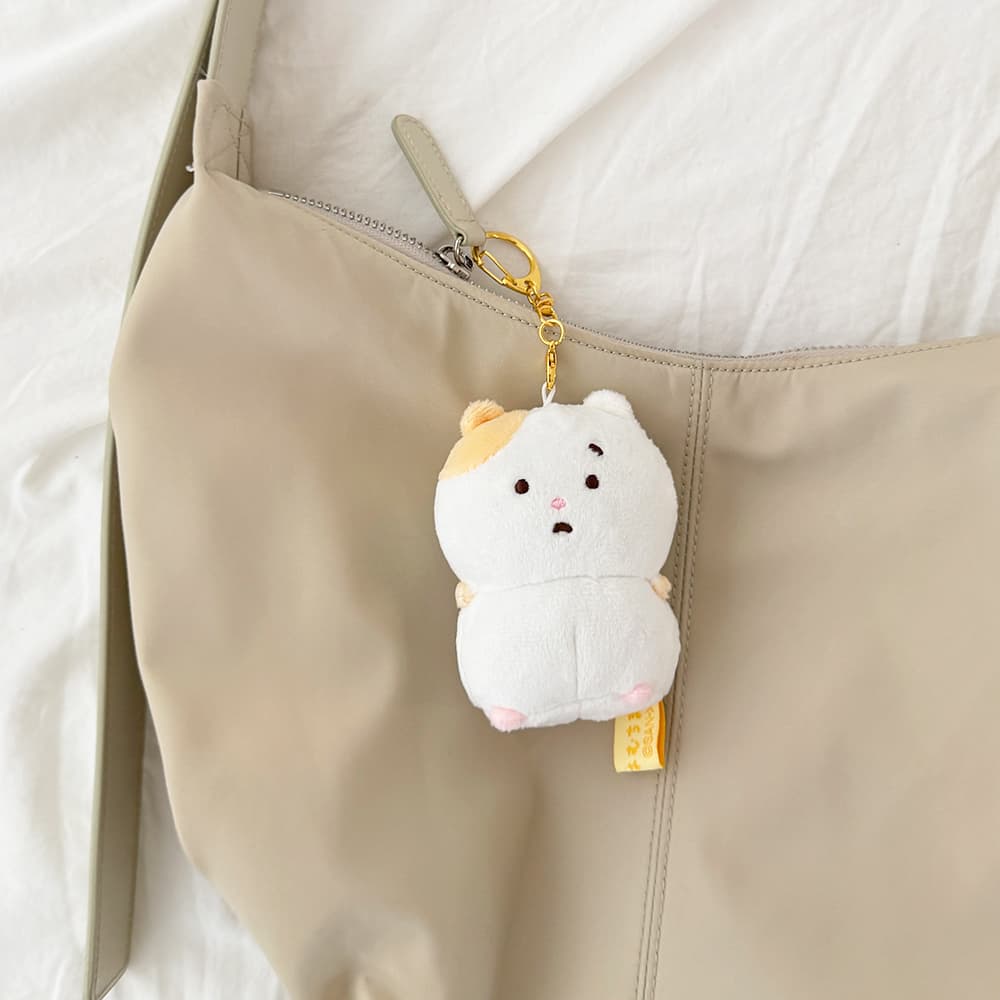 [필레오] 산엑스 하무치마 햄스터 봉제 인형 가방 키링 [동물 캐릭터 파우치 백팩 백꾸 꾸미기 열쇠고리 미니 굿즈 소품]