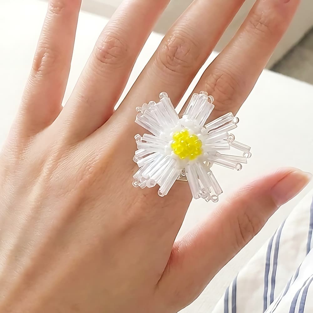 비즈반지 패션반지 데이지링